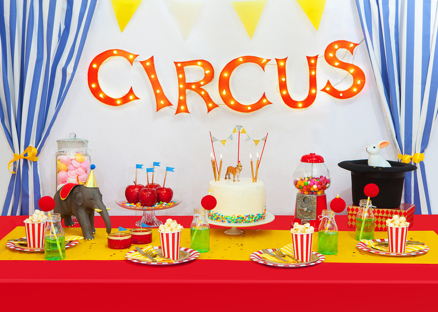 Partypünktchen Thema Circus - Partypünktchen – Karin Postert